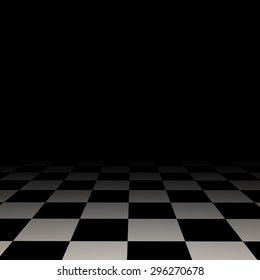 chess-board-floor-black - Shutterstock ID 296270678