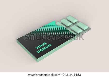 Chewing Gum Box 3d Model