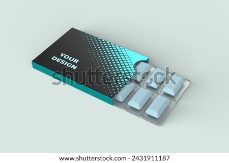 Chewing Gum Box 3d Model