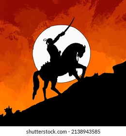 Chhatrapati Shivaji Maharaj Indian Maratha Warrior Stock Illustration ...