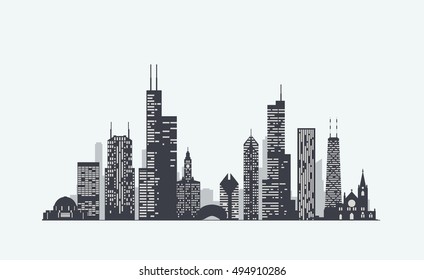 Chicago Skyline Silhouette