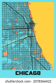 836 Downtown Chicago Map Images, Stock Photos & Vectors 