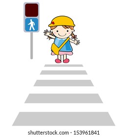 Pedestrian Crossing Cartoon Images Stock Photos Vectors Shutterstock