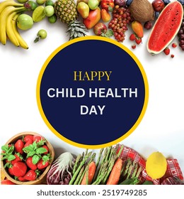 child health day can be use for celebration greeting - Powered by Shutterstock