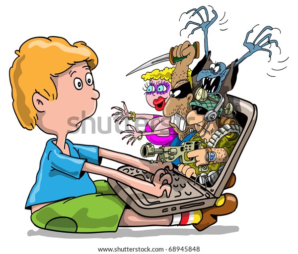 Child Internet Stock Illustration 68945848 | Shutterstock