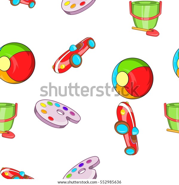 Child play pattern. Cartoon illustration of child\
play  pattern for\
web