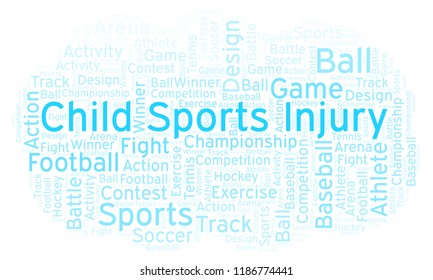 Child Sports Injury Word Cloud.