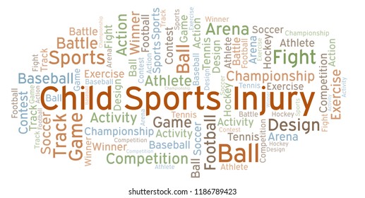 Child Sports Injury Word Cloud.