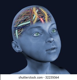 Child With Wired Brain