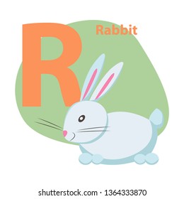 Rabbit Letter R Children Abc Stock Vector (Royalty Free) 447863986