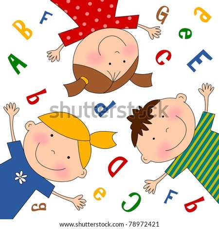 Children Cartoon Characters Stock Illustration 78972421 - Shutterstock
