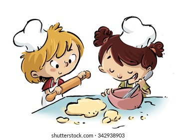 children cooking - Powered by Shutterstock