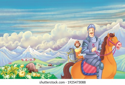 Children's fairy tales, Don Quixote.