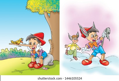children's fairy tales Pinocchio puppet