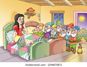 Children's Fairy Tales Snow White And The Seven Dwarfs