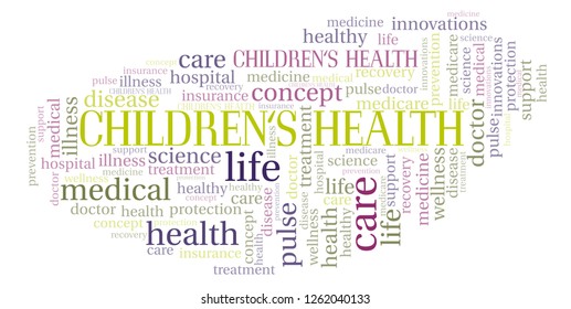 Children's Health Word Cloud.