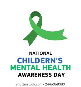 Children's Mental health awareness day observed in Month of May, banner design template Vector illustration background. - Powered by Shutterstock