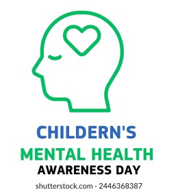 Children's Mental health awareness day observed in Month of May, banner design template Vector illustration background. - Powered by Shutterstock