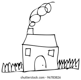 Black & White Houses Clipart Set - PNG hand drawn houses, doodles, cute  houses, personal use, commercial use, instant download | House doodle, Cartoon  house, How to draw hands