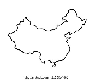 1,180 Hand drawn china map Images, Stock Photos & Vectors | Shutterstock
