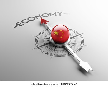 China High Resolution Economy Concept