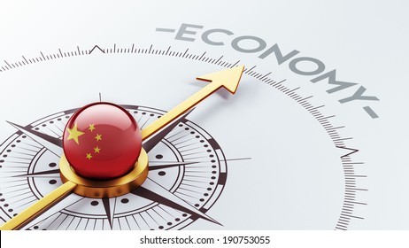 China High Resolution Economy Concept