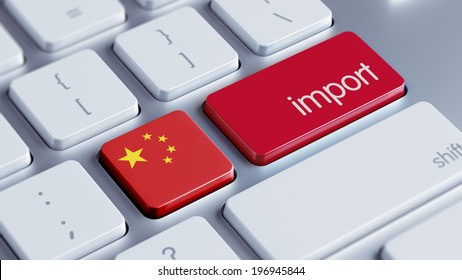 China High Resolution Import Concept