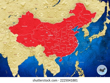 China Political Map, China Administrative Map