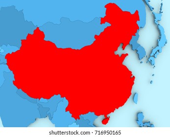 China Political Map China Administrative Map Stock Illustration ...