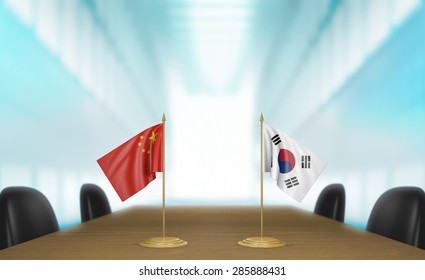 China South Korea Relations Trade Deal Stock Illustration 285888431 ...