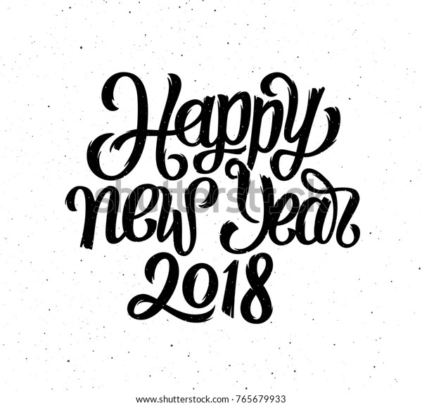 Chinese Calligraphy 2018 Happy New Year Stock Illustration 765679933 ...