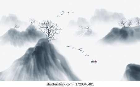 17,420 China landscape painting Images, Stock Photos & Vectors ...