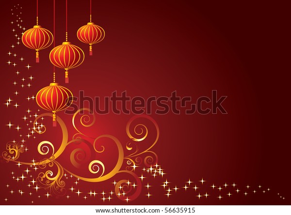 Chinese New Year Background Stock Illustration 56635915