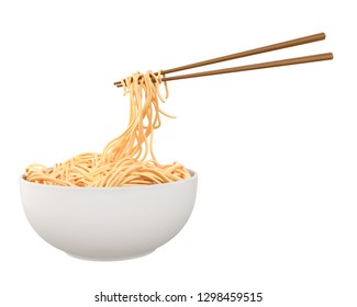 Chinese Noodle Japanese Instant Noodle Chopped Stock Illustration ...