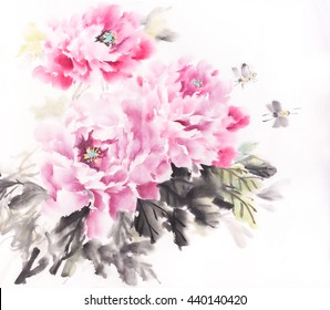 4,835 Chinese peony painting Images, Stock Photos & Vectors | Shutterstock