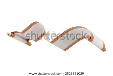 Chinese style empty scroll, Chinese style background, Chinese style element, 3d rendering. 3d illustration.