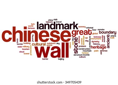 Chinese Wall Word Cloud Stock Illustration 349705439 | Shutterstock