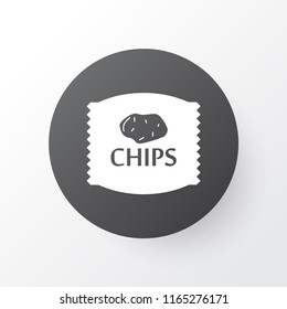 Chips Icon Symbol Premium Quality Isolated Stock Illustration ...