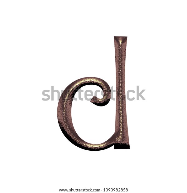 Chiseled Rose Gold Metallic Letter D Stock Illustration 1090982858 Shutterstock 5116