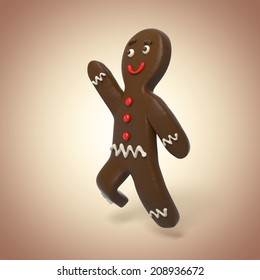 gingerbread man running