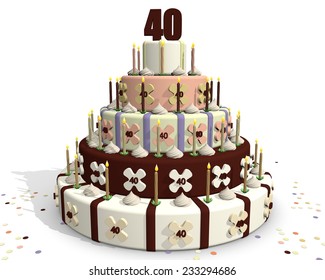 Gateau 40 Ans Images Photos Et Images Vectorielles De Stock Shutterstock