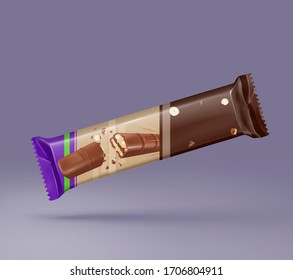The chocolate design with 3D modeling is suitable for high quality use.