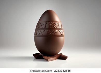 Chocolate easter egg, 3d, illustration - Powered by Shutterstock