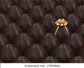 Chocolate Easter Egg Conceptual Image