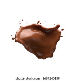 Chocolate Milk Splash 3d Realistic