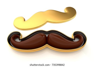 Chocolate Moustache - 3D Rendering - Packaging