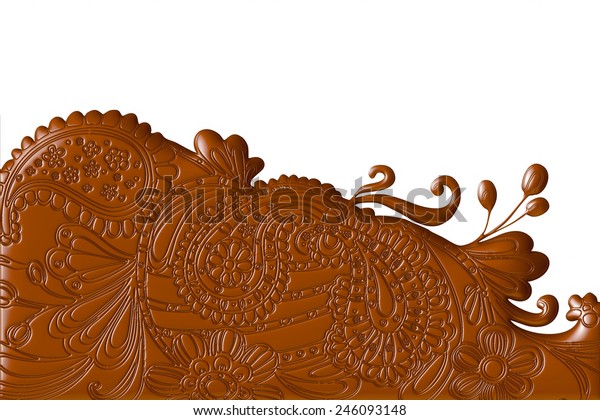 Chocolate Ornate frames and scroll elements.\
isolated white