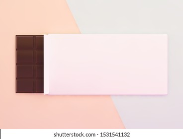 Chocolate Packaging Mockup 3d Rendering