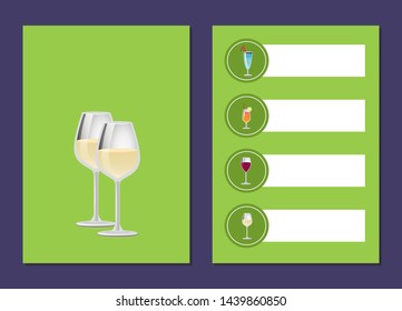 Choose refreshing alcohol beverage bar card beverages choice raster poster. cocktails menu cover design with list of drinks prices and ingredients - Powered by Shutterstock