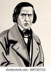 Frédéric  Chopin (born Fryderyk Franciszek Chopin) Was A Polish Composer And Virtuoso Pianist Of The Romantic Period 